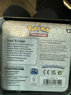 Pokemon TCG 4x Stacking Tin Ogerpon Lot Of 4 (12 Packs) - Image 3