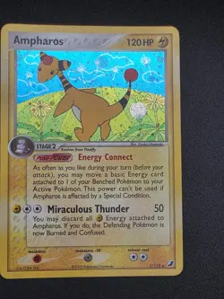 Pokemon TCG Ampharos 1/115 Unseen Forces Holo LP - Image 1