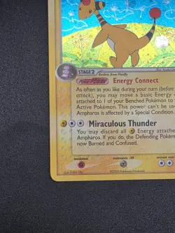 Pokemon TCG Ampharos 1/115 Unseen Forces Holo LP - Image 5