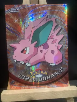 NM 2000 Topps Chrome Pokemon Series 1 #32 Nidoran SPECTRA FREE COMBINED SHIPPING - Image 1