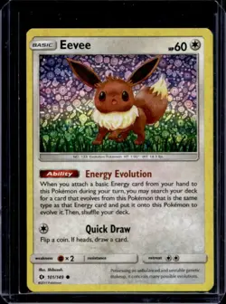 2017 Pokemon Sun & Moon Eevee Cosmos Promo Holo #101/149 - Image 1