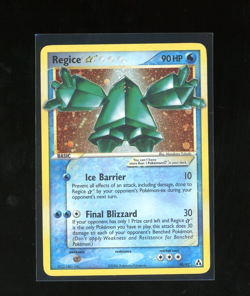 2006 Pokemon GOLD STAR EX Legend Maker SHINY Regice 90/92 Holo Foil Rare - Image 1