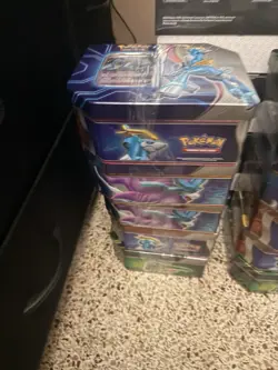 LOT OF 17 Pokemon TCG Factory Sealed Paradox Destinies Tin Variety - Image 2