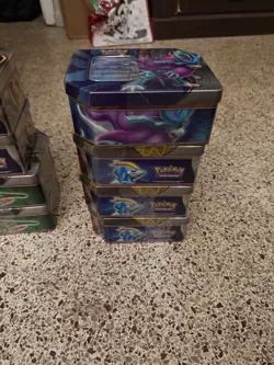 LOT OF 17 Pokemon TCG Factory Sealed Paradox Destinies Tin Variety - Image 5