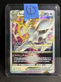 Arceus VSTAR Ultra Rare SWSH09: Brilliant Stars 123/172 NM Holo POKEMON TCG - Image 3
