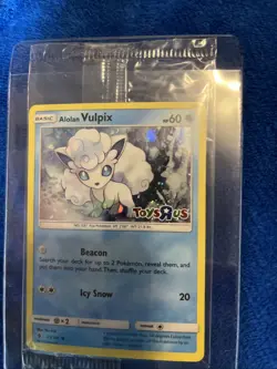 Pokemon Allan Vulpix Toys R Us Promo Stamped. Holo Cosmos. 2017. Sealed Card. - Image 5