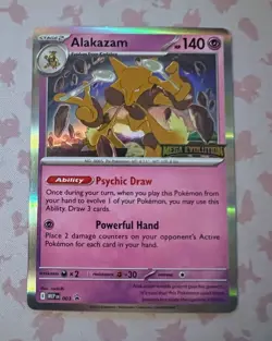 Alakazam - MEP 003 Mega Evolutions Stamped Black Star Promo Pokemon TCG NM - Image 1
