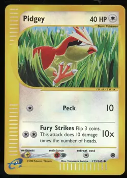 Pokemon 2002 Expedition - Pidgey - Reverse Holo - 123 - Image 1
