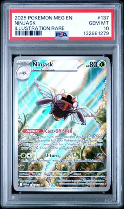 2025 Pokemon MEG EN-Mega Evolutions #137 NINJASK IR PSA 10 - 132981279 - Image 1