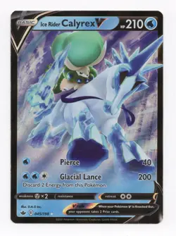 Ice Rider Calyrex V (Full Art) 163/198 Pokemon SWSH06: Chilling Reign Ultra Rare - Image 1
