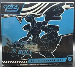 Pokemon TCG Scarlet Violet Black Bolt ETB Elite Trainer Box New Sealed - Image 1