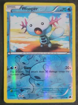 Wooper 21/116 Pokemon TCG BW: Plasma Freeze Reverse Holo MP - Image 1