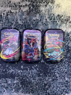 Pokemon TCG Mega Evolutions Mini Tin Lot Of 3 (6 Packs) - Image 1