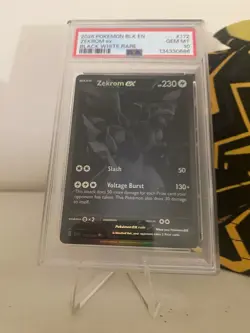 Pokemon Zekrom EX Black Bolt English Card 172/086 PSA 10 - Image 1
