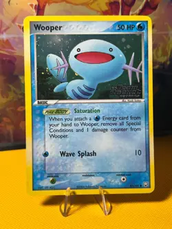 Wooper 81/109 Holo EX Team Rocket Returns Stamped Pokemon 2004 - Image 1