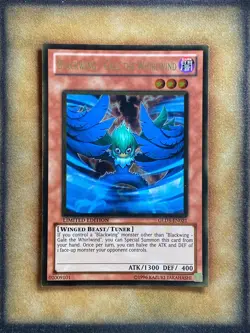 Yugioh Blackwing - Gale the Whirlwind GLD3-EN021 Gold Rare Limited Edition LP - Image 1
