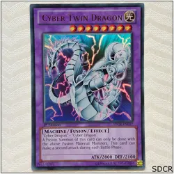 Cyber Twin Dragon - SDCR-EN037 - Ultra Rare 1st Edition Yugioh - Image 1