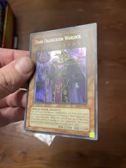 Yu-Gi-Oh Dark Eradicator Warlock SD6-EN001 Ultra Rare 1st Edition MP/LP - Image 5