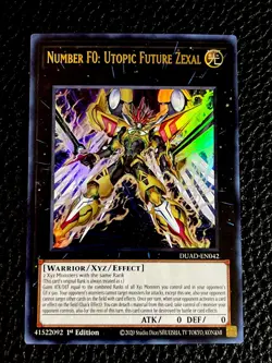 Number F0: Utopic Future Zexal DUAD-EN042 Yugioh 1st Ed. (New) Ultra Rare - Image 1