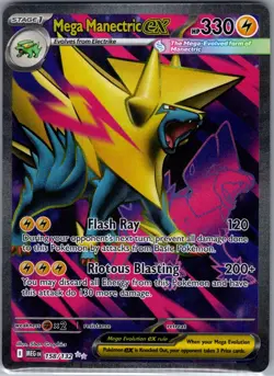 Mega Manectric ex 158/132 ME01: Mega Evolution - Pokemon Card - NM - Image 1