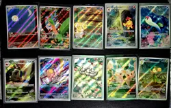 Pokemon TCG Lot Of 10 Illustration Holo Rare Cards Art Rare Pokemon Bundle - Image 1