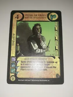 Piter de Vries (Master of Assassins) Rare Preview Card Dune Eye of the Storm CCG - Image 1