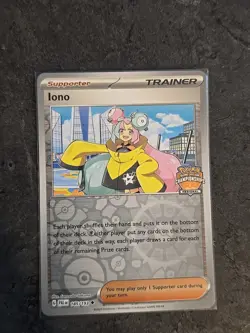 Pokemon TCG Iono Regional Promo Card 185/193 Paldea Evolved - Image 1
