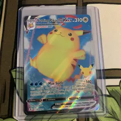 Surfing Pikachu Vmax 009/025 Celebrations NM Full Art Ultra Rare Pokemon Card - Image 3