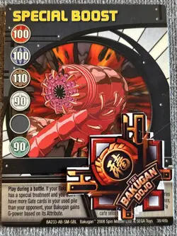 Bakugan:Battle Brawlers | Special Boost 🔵 Blue Ability Card | 38/48b - Image 1