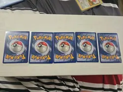VINTAGE Pokemon lot of 5 TCG Base Set Trainer Card non holo WOTC - Image 2