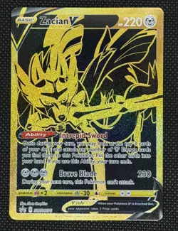 Zacian V SWSH076 SWSH: Sword & Shield Promo Cards Full Art - NM - Image 1