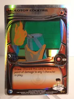 Yu Yu Hakusho TCG CCG Molotov Cocktail C96 Alliance Foil 1st Edition Card Played - Image 1