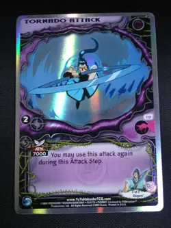 Yu Yu Hakusho TCG CCG Tornado Attack C121 Betrayal Unlimited Foil Card NM - Image 1