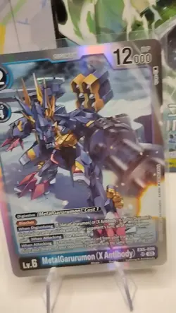MetalGarurumon (X Antibody) EX5-026 SR Digimon Card Game Animal Colosseum NM - Image 2