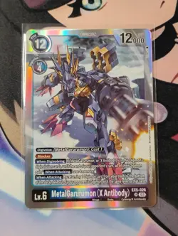 MetalGarurumon (X Antibody) EX5-026 SR Digimon Card Game Animal Colosseum NM - Image 5
