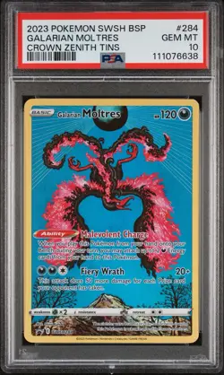 Galarian Moltres SWSH284 SWSH: Sword & Shield Promo Cards Holo PSA 10 - Image 1