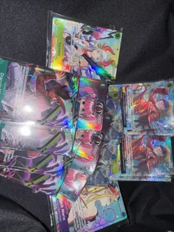 One Piece Card Lot 18 cards. All cards still sealed from illustration sets. - Image 1