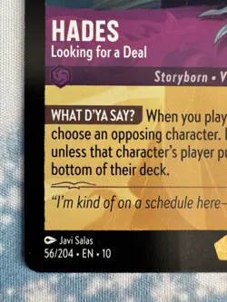 *2 Cards* Lorcana Hades - Looking for a Deal (56/242) Whispers in the Well NM - Image 3
