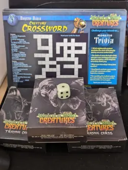 Weird n Wild Creatures Lot 269 Big Knowledge Cards 221 Small Trading Cards Case - Image 3