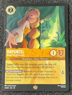 Rapunzel Ready For Adventure 3/204 Legendary Disney Lorcana Whispers Card - Image 1