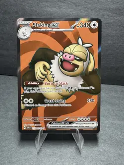 Pokemon TCG Slaking 227/191 EX Full Art Ultra Rare Holo Card Surging Sparks - Image 1