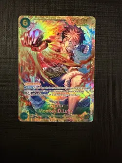 One Piece TCG OP13-118 Monkey D. Luffy SEC Card Game CCG English NM - Image 1