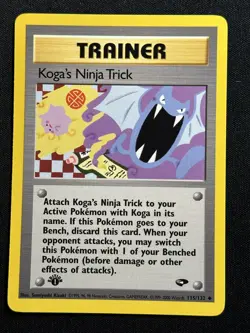 Koga's Ninja Trick 1st Edition Gym Challenge 115/132 LP-NM Pokemon Card - Image 1