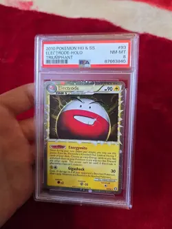 Psa Graded Holo Heart Gold And Soul Silver Electrode Prime Pokemon Card 93/102 - Image 1