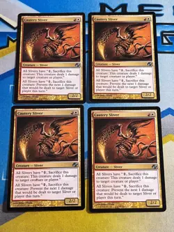 Magic the Gathering MTG Planar Chaos CAUTERY SLIVER x4 - Image 1