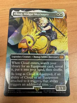Cloud, Midgar Mercenary (Borderless) (Chocobo Track Foil) Final Fantasy Foil - Image 1