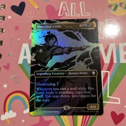 Fire Lord Azula (0313) (Borderless) Foil R Avatar: The Last Airbender 313 NM - Image 1