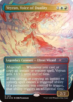NM MTG RAINBOW FOIL VEYRAN, VOICE OF DUALITY - SECRET LAIR CITY STYLES 2 - Image 1