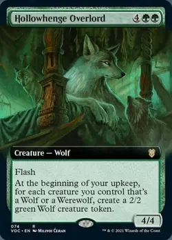 Magic The Gathering Hollowhenge Overlord Extended Art 074 MTG NM - Image 1