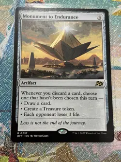 1x Monument to Endurance - Aetherdrift - NM - MTG - Image 1